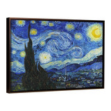 La Noche Estrellada Van Gogh En Canvas Marco Flotado 50x70