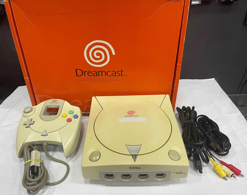 Sega Dreamcast Hkt-3000 Com Caixa E Manual