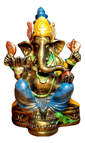 Ganesha  De 28 Cm De Fibra Liberador De Obstaculos