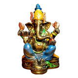 Ganesha  De 28 Cm De Fibra Liberador De Obstaculos