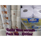 Toalla Nova Industrial 250mt X 4 Rollos 1km Pack 