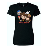 Camiseta Harry Potter Pop Art Femenina Serie Black Dama