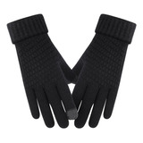 Guantes Outdoor Plus De Terciopelo Grueso Para Tejer, De Lan