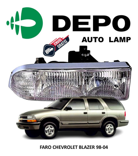 Faro Delantero Derecho Chevrolet Blazer 98-04 Depo Foto 2