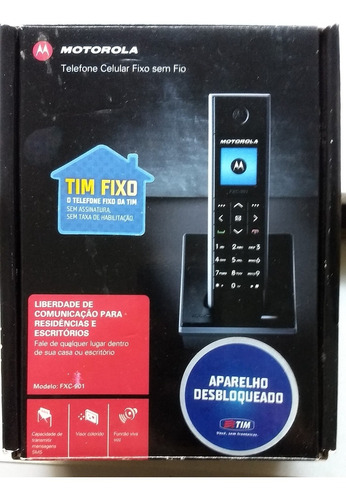 Aparelho Motorola Fxc-901 Gsm Chip Tim Base Fixo Caixa