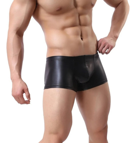 Ropa Interior Boxer Imitacion Piel Hombre Piel Cuero 