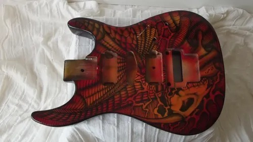 Corpo De Guitarra Kit P/ Montar- Custom Única - Bones