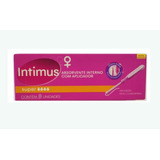 Absorvente Intimus Interno Super Com Aplicador 8un