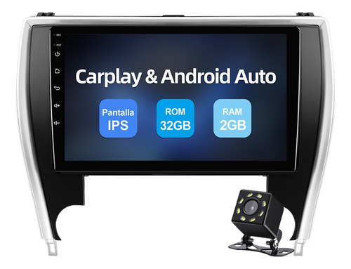 Estéreo Carplay Cámara Para Toyota Camry 2015-2017 Gps Wifi