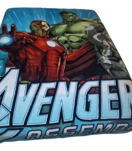 Manta Cobertor Personagem Avengers Casal Microfibra