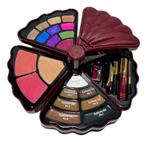 Set Maletin Maquillaje Bordo Ideal San Valentin