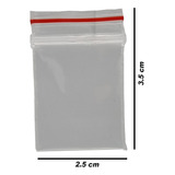 Pack 500 Bolsas Hermeticas Pequeñas 2.5x3.5cm Transparentes