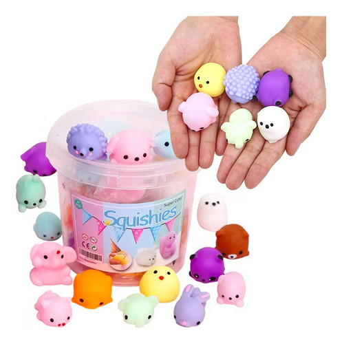 Pack 36 Pcs Squishys Mochi Antiestress Toy Fidget Juguete