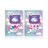 Set De Maquillaje Infantil Paleta De Sombras Y Espejo Nube