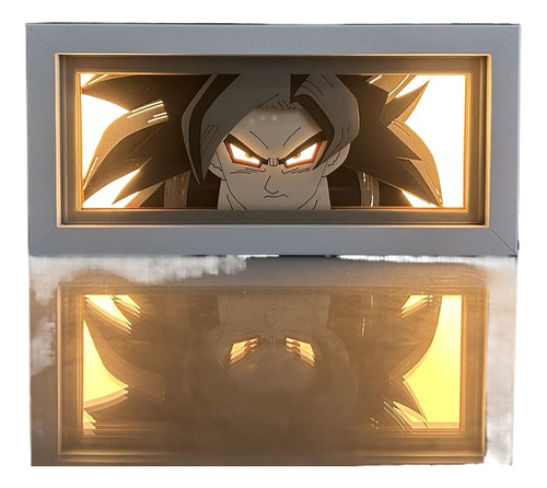 Lámpara Led Con Forma De Figura De Dragon Ball Manga Deco, C