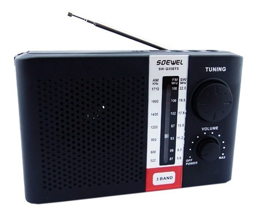 Radio Am/fm Solar 3 Bandas -usb