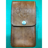 21.- Funda De Piel Para Teléfono Móvil Broche Sello Caballo