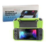 Carcasa Protectora Nintendo Switch De Goma Semi Rígida Green