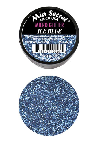 Micro Glitter Suelto Ice Blue Mia Secret 7gr