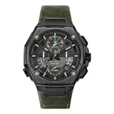 Relógio Bulova Precisionist X Edição Especial 98b355 Cor Da Correia Verde Oliva Cor Do Bisel Cinza-escuro Cor Do Fundo Preto