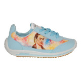 Tenis Niña Panam Frida Kahlo Azul Cielo  Original