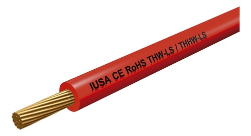 Cable Eléctrico Thw #12 100m Rojo Iusa