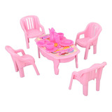 Mesa De Comedor Dollhouse Furniture 1:16 Safe Plastic