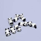 8 Pcs Set Cute Panda Ware Palillos De Cerámica Soporte Resto