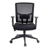 Silla De Escritorio Iseating Caselli Ergonómica  Negra Con Tapizado De Mesh