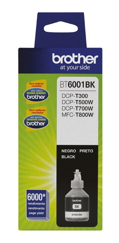 Cartucho Brother Bt6001 Bk Negro Original Dcp T310 T510 T710