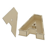 Caja Abecedario 3d, Letras Hueca Madera Mdf 3mm 30cm Art2540