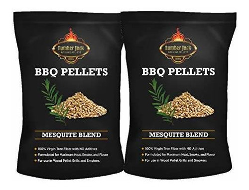 Pellets Barbacoa Mezcla Leña Mesquite 40 Lb