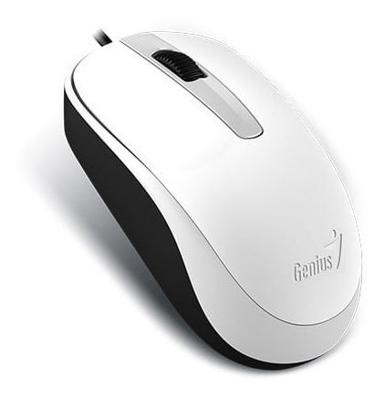 Mouse Genius Dx-120 Usb  Alambrico Blanco