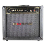 Amplificador Borne Vorax 1050 Transistor Para Guitarra De 50w Cor Preto/dourado 110v/220v