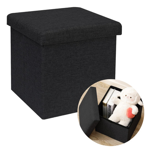 Puff Silla Cubo Organizador Plegable Con Cajón Almacenador