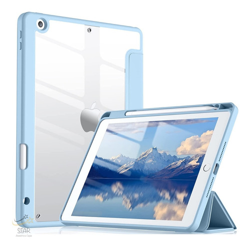 Capa Case Acrílico Com Suporte Caneta Para iPad 8 10.2 A2270