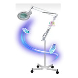 Lampara Led Con Lupa Y Pedestal / Estética Y Cosmetología