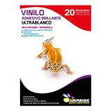 Vinilo Adhesivo Ultrablanco Glossy Imprimible A4/20 Hojas