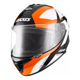 Casco Moto Integral Axxis Draken X Road B5 Naranja Brillo