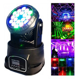 Canhão Moving Head 18 Led Rgb Hl6818 Strobo Luz De Palco 110v/240v