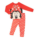 Pijama Niña Polar Manga Larga 821vs Minnie Mouse Disney