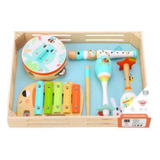 Set Musical Juguete Madera Infantil Maraca Xilofon Tooky Toy