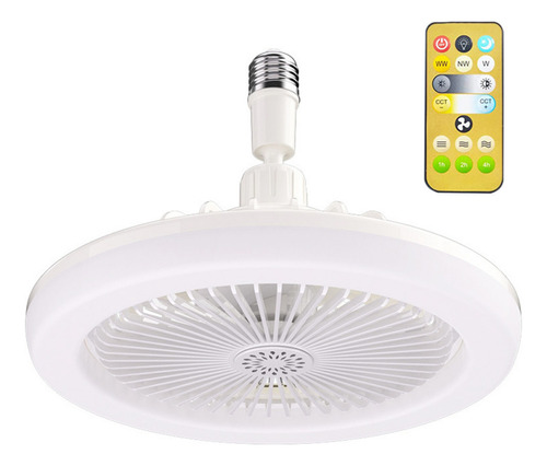 Lâmpada Ventilador De Teto Com Led Controle Remoto Novidade