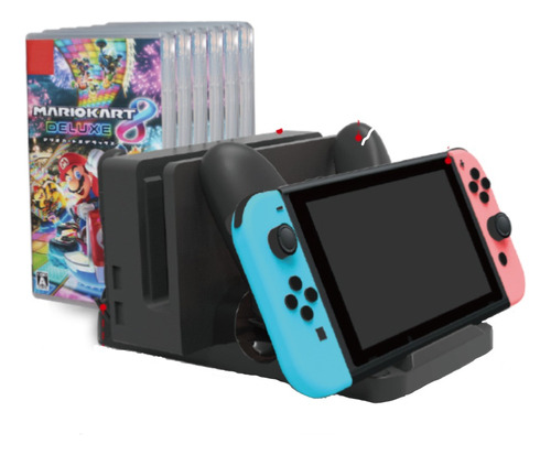 Base De Carga Apoya Juegos Compatible Con Nintendo Switch