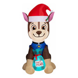 Inflable Navideño Paw Patrol Chase 1.37 Altura