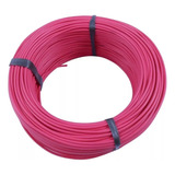 Cabinho Flexivel. 22awg = 0,30mm Rosa Rolo C/100mts