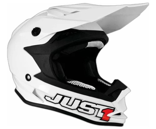 Casco Cross Just1 J32 Junior Blanco Gloss Moteros