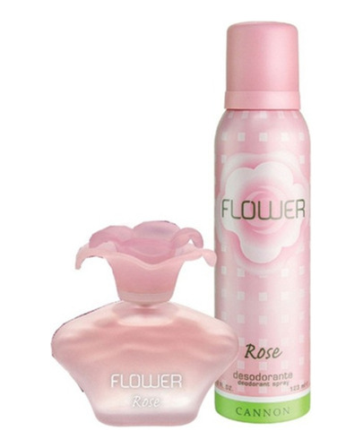 Set  Perfume Flower Rose Desodorante Bolso Mujer Original