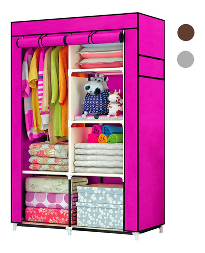 Closet Organizador Armario Tela Compartimientos Perchero