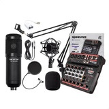Microfone Condensador Com Fio Bm800 Qualidade + Acessórios 